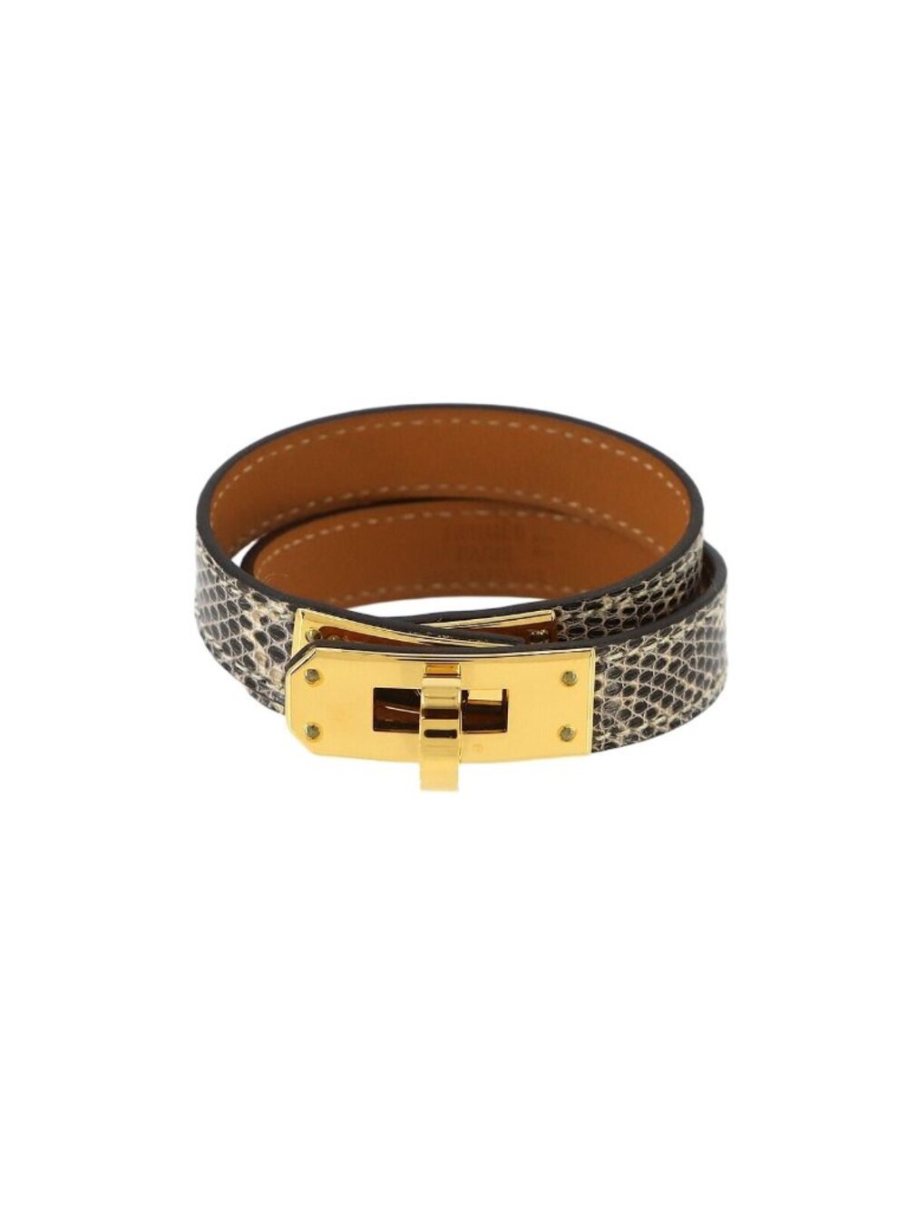 Hermes Kelly Double Tour Bracelet Ombre T2 Gold